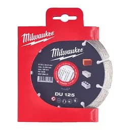 Диск алмазний MILWAUKEE DU 125, діаметр 125мм (цегла, бетон, шлакоблок)
