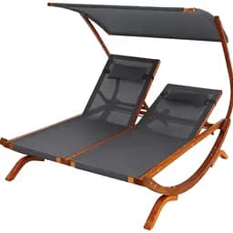 Садовий шезлонг Di Volio Pionza двомісний сірий