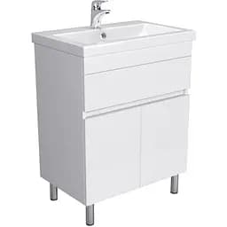 Тумба Мойдодир City White 70 з умивальником Cosmopolitan 70 Білий підлогова Білий