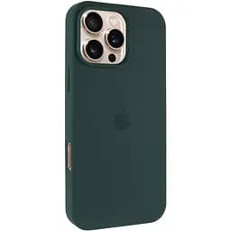 Чохол Epik Silicone Case Full Protective AA для Apple iPhone 16 Pro Max 6.9 Зелений/Forest green