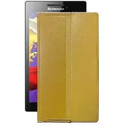 Чехол StatusCASE из экокожи для планшета Lenovo Tab 2 A7-30 Золотой