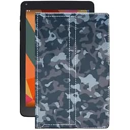 Чехол StatusCASE из экокожи для планшета Sigma mobile X-style Tab A101 Хаки-синий