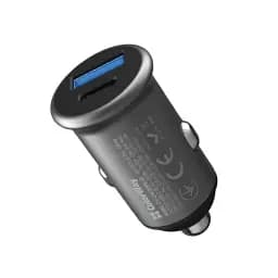 Автомобильное зарядное устройство ColorWay, Grey, 48 Вт, 1xType-C (30 Вт, PD3.0) / 1xUSB (18 Вт, QC3.0), Auto ID (CW-CHA065PD-GR)
