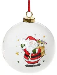 Набір керамічних куль Happy New Year 4 штуки Bona 10х10х11.5 см dec0008435