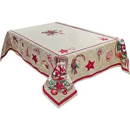 Скатерть Lefard Home Textile Santa Claus гобеленовая 180х140 см (732-182)