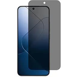 Защитное стекло Epik Privacy 5D для Xiaomi 13T / 13T Pro / Redmi Note 13 4G Черный