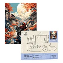 Набір для розпису по номерах "Японський байк" 40*50 см, IDEA2-GX47443, ТМ "99IDEAS"