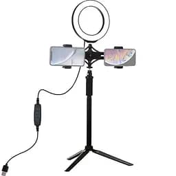 Кільцева USB LED лампа Puluz PKT3038 6.2"+ штатив