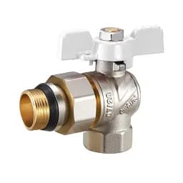 Кран з американкою кульовий Zegor FAOL11 кутовий з антипротіканням 1/2" PN40 30412