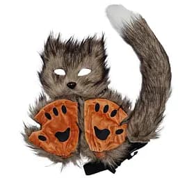 Набір дитячий для квадроберів "Лисиця" Bambi NK-105(Brown) маска, лапи, хвіст