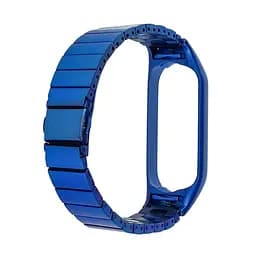 Ремешок металлический для Xiaomi Mi Band 4 синий