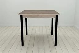 Стіл кухонний Ferrum-decor Агата 75x80x80 Чорний ДСП Сонома Трюфель 16мм (FRD-106256)