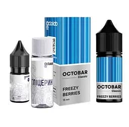 Набір компонентів для самозамісу сольової заправки Octobar Classic 30мл Freezу Berries Чорниця Ожина Айс, 0-50 мг (18292)