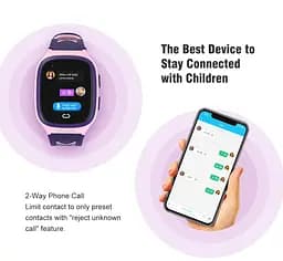 Дитячий смарт годинник Lemfo LT-31 з GPS, 4G SIM-картою та кнопкою SOS Розумний наручний годинник для дітей Блакитний - мініатюра 4