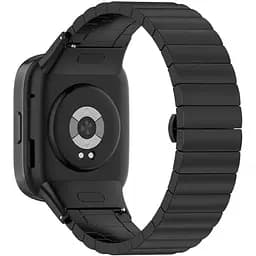 Ремінець DK Metal Link Steel Watch Band для Xiaomi Redmi Watch 3 (black) - мініатюра 4