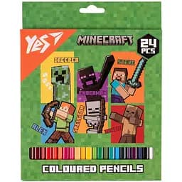 Цветные карандаши Yes Minecraft. Heroes 24 шт. (290740)