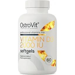 Витамины и минералы OstroVit Vitamin D3 2000 IU 60 капсул
