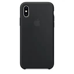 Чехол Silicone Case для Apple iPhone XS (Black) ААА [34809]