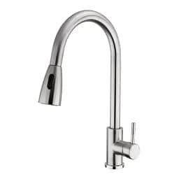 Смеситель для мойки Zegor SAP4-H090 с выдвижным аэратором Нержавеющая сталь 30412