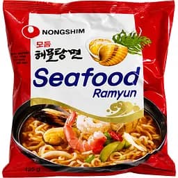 Суп рамьон Seafood Ramyun зі смаком морепродуктів Nongshim 125г