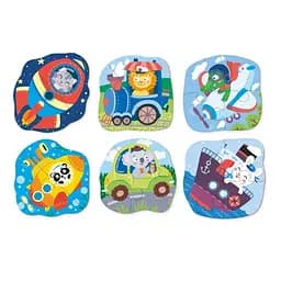 Пазл DoDo 6 в 1 Транспорт, 18 елементів (300154) - мініатюра 2