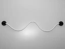 Модний світлодіодний світильник шланг, потужністю 18Вт. чорного кольру