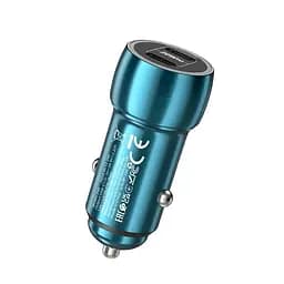 Адаптер автомобільний Tough dual port car charger Z48 2*Type-C 40W коричневий - мініатюра 4