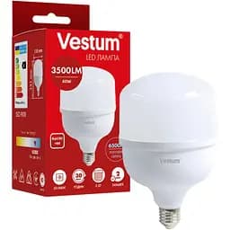 Светодиодная лампа Vestum высокомощная T120 40W 6500K 220V E27 1-VS-1609