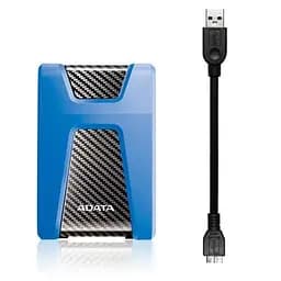 Зовнішній жорсткий диск 2.5 2TB ADATA (AHD650-2TU31-CBL) - мініатюра 4