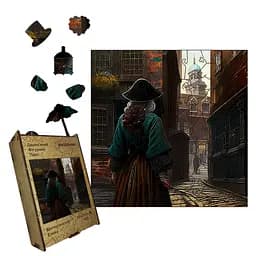 Пазл деревянный Викторианская Эпоха, А3, Картонная коробка 200 элементов