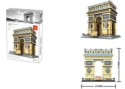 Конструктор Архітектура  Wange   3D  Тріумфальна арка Париж  Arc de Triomphe Paris 5223 для дітей та дорослих 1391 деталь - мініатюра 3