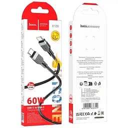 Кабель Hoco Type-C to Type-C Energy silicone charging data cable X109 2 м 60W - мініатюра 2