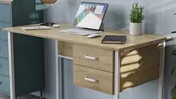 Комп'ютерний стіл Ferrum-decor Таккота 75x140x70 білий ДСП Дуб Сонома 16мм (FRD-102127)