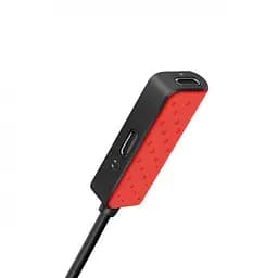 Перехідник адаптер Hoco LS12 dual lightning digital audio converter Red