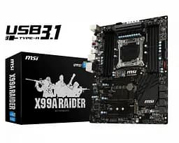 Материнська плата MSI X99A Raider (X99A Raider) (Socket 2011 v3, Intel X99, ATX) Б/в