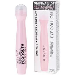 Сыворотка для кожи вокруг глаз Biovene Niacinamide Pro-Youth Revitalizing Eye Roller with Anti-Aging Peptides & Niacinamide 15 мл