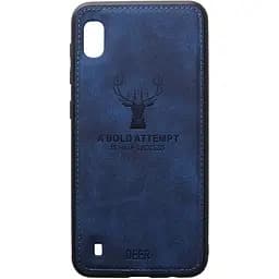 Чохол-накладка Toto Deer Shell With Leather Effect Case Samsung Galaxy A10 Dark Blue