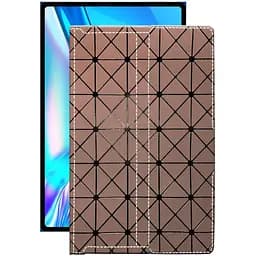 Чохол StatusCASE з екошкіри для планшету Teclast T40 Plus Коричневий ромб