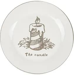 Тарелка Lefard 858-0039 Новогодняя керамика 21 см Белый