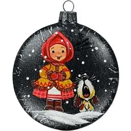 Ялинкова прикраса Санта Шоп Щедрувальниця скло (4820001060898)