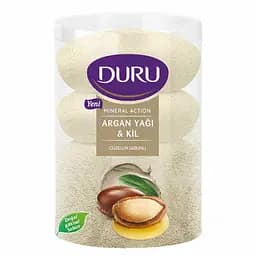 Мыло Duru Аргановое масло и глина, 400 г (4 шт по 100 г)