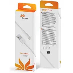 Дата кабель Florence iPhone 6/6 Plus white
