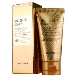 Крем для рук Tony Moly Intense Care Gold 24K Snail, з муцином равлика та золотом, 60 мл