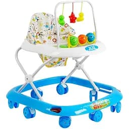 Дитячі ходунки Joy 69588 з музичною панеллю та 5 рівнями регулювання висоти блакитні (135779)