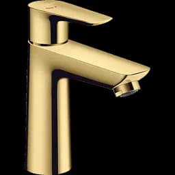 Змішувач Hansgrohe Talis E 110 для умивальника CoolStart з донним клапаном pop-up 71713990 Polished Gold Optic Золотий