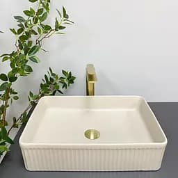 Умивальник VBI Brescia beige matt накладний VBI-013902 - мініатюра 5