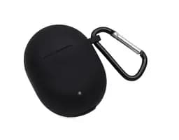 Чохол-накладка DK Silicone Candy Friendly з карабіном для Google Pixel Buds A (011407) (black) - мініатюра 2