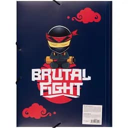 Папка Yes Ninja A4 на гумці синя (492218) - мініатюра 2