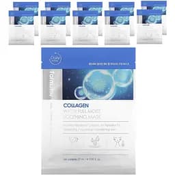 Набір масок для обличчя FarmStay Collagen Water Full Moist Soothing Mask 10 шт. - мініатюра 5