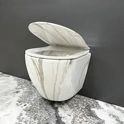 Подвесной унитаз VBI Vulcano lava VBI-020406, Мрамор